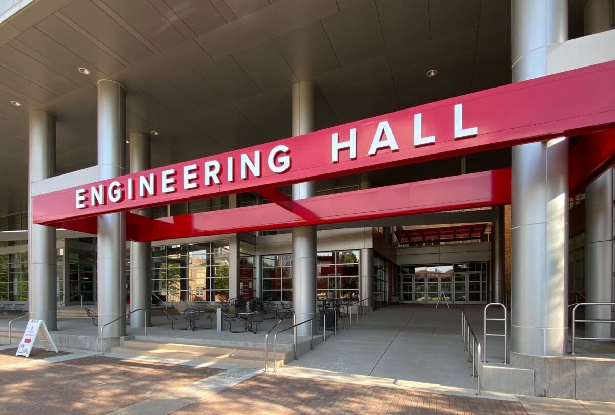 Front of Engineering hall building